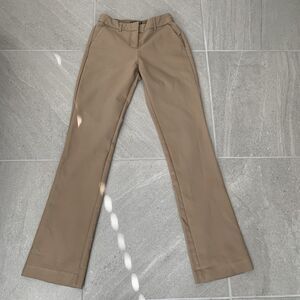 Express Columnist Barely Boot Cut Mid Rise Pants 00R Beige Brown